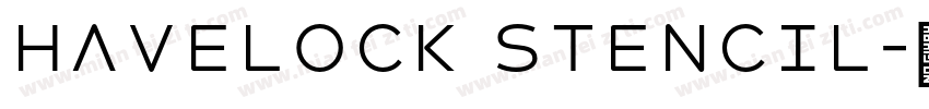 Havelock Stencil字体转换